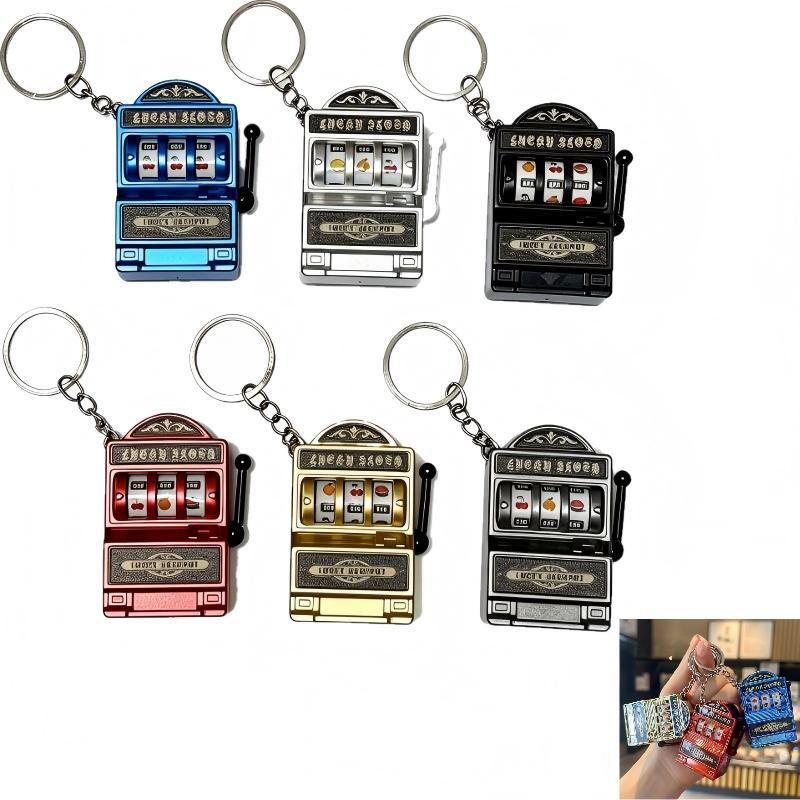 【F】Mini Slot Machine Key Chain - огляд і ціна Arcade Game Jackpot